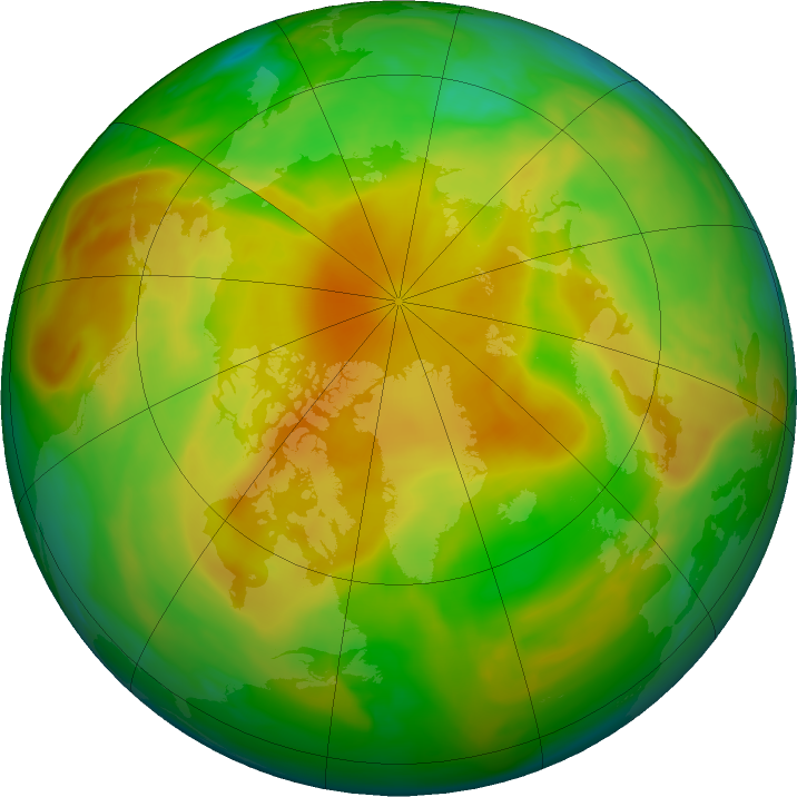 Arctic ozone map for 05 May 2020